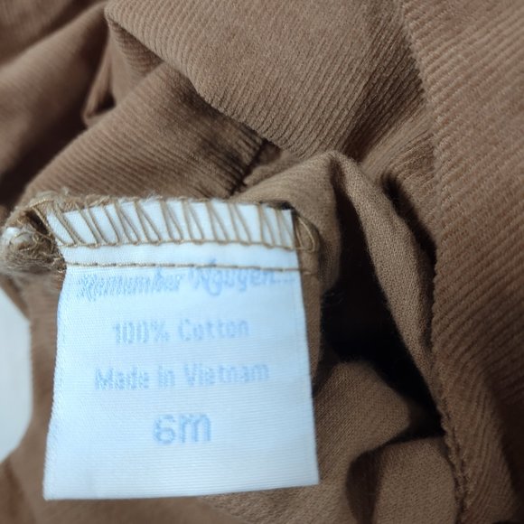 Smocked Cupcake Brown Jumper Baby Size 6M Remember Nguyen NEW - Picture 5 of 7